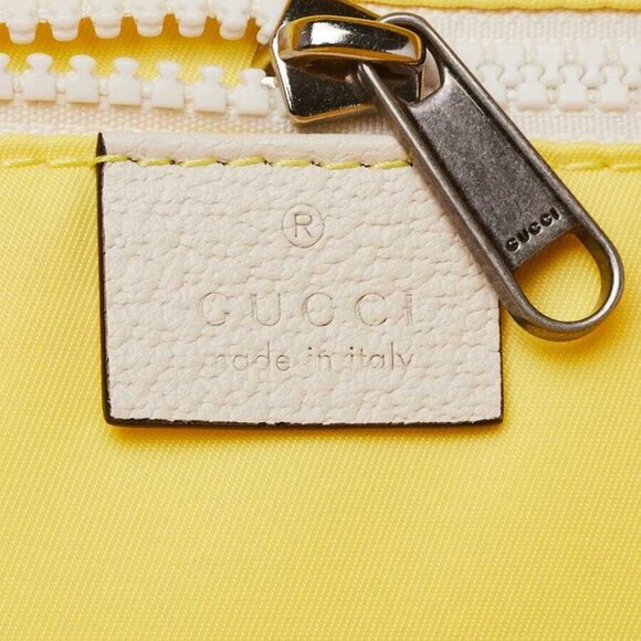 Gucci Yellow Nylon Blind For Love Backpack Bag - Picture 11 of 12